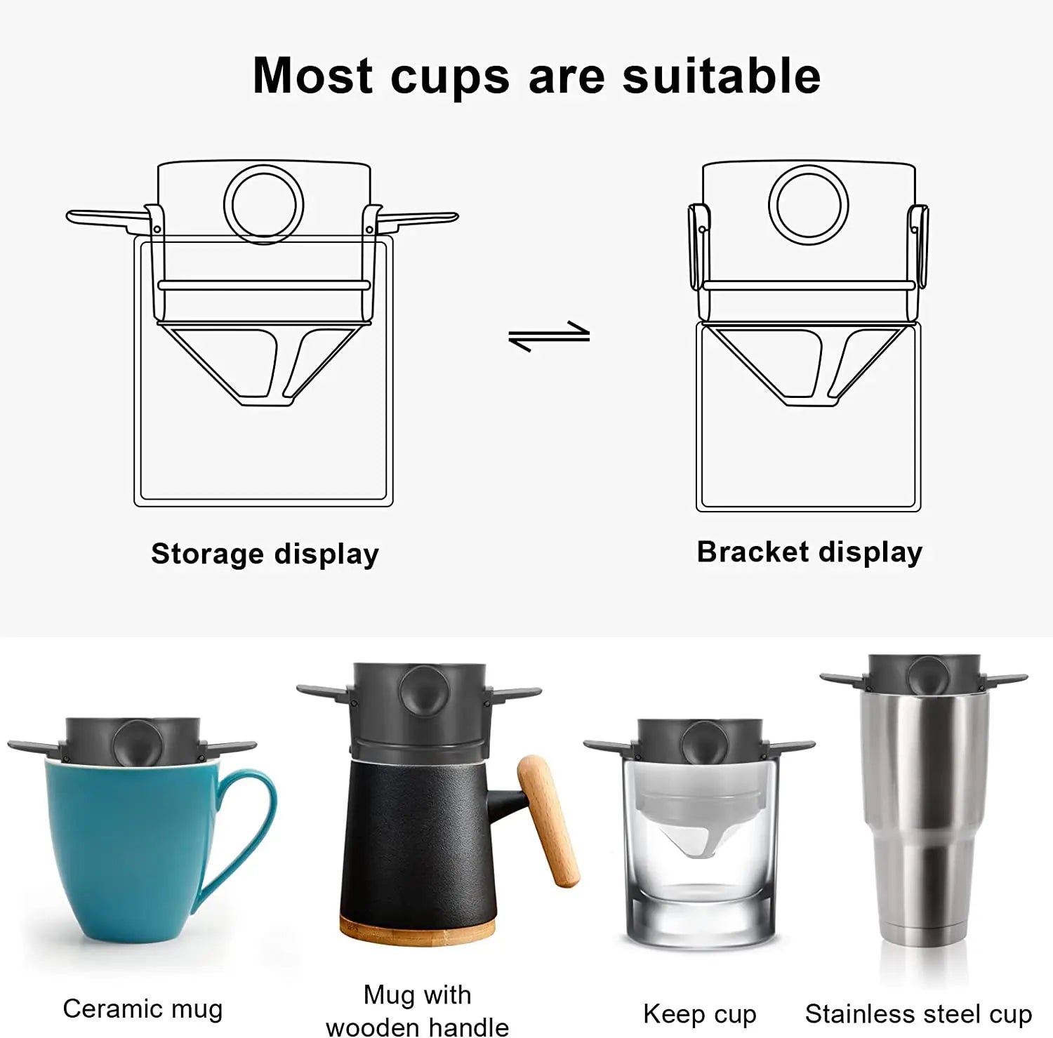 Permanent Reusable Coffee Filter Stainless Steel