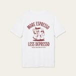 More Espresso, Less Depresso Organic T-Shirt – Bild 3