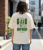 One Step At A Time Organic Cotton Oversized T-Shirt – Bild 5