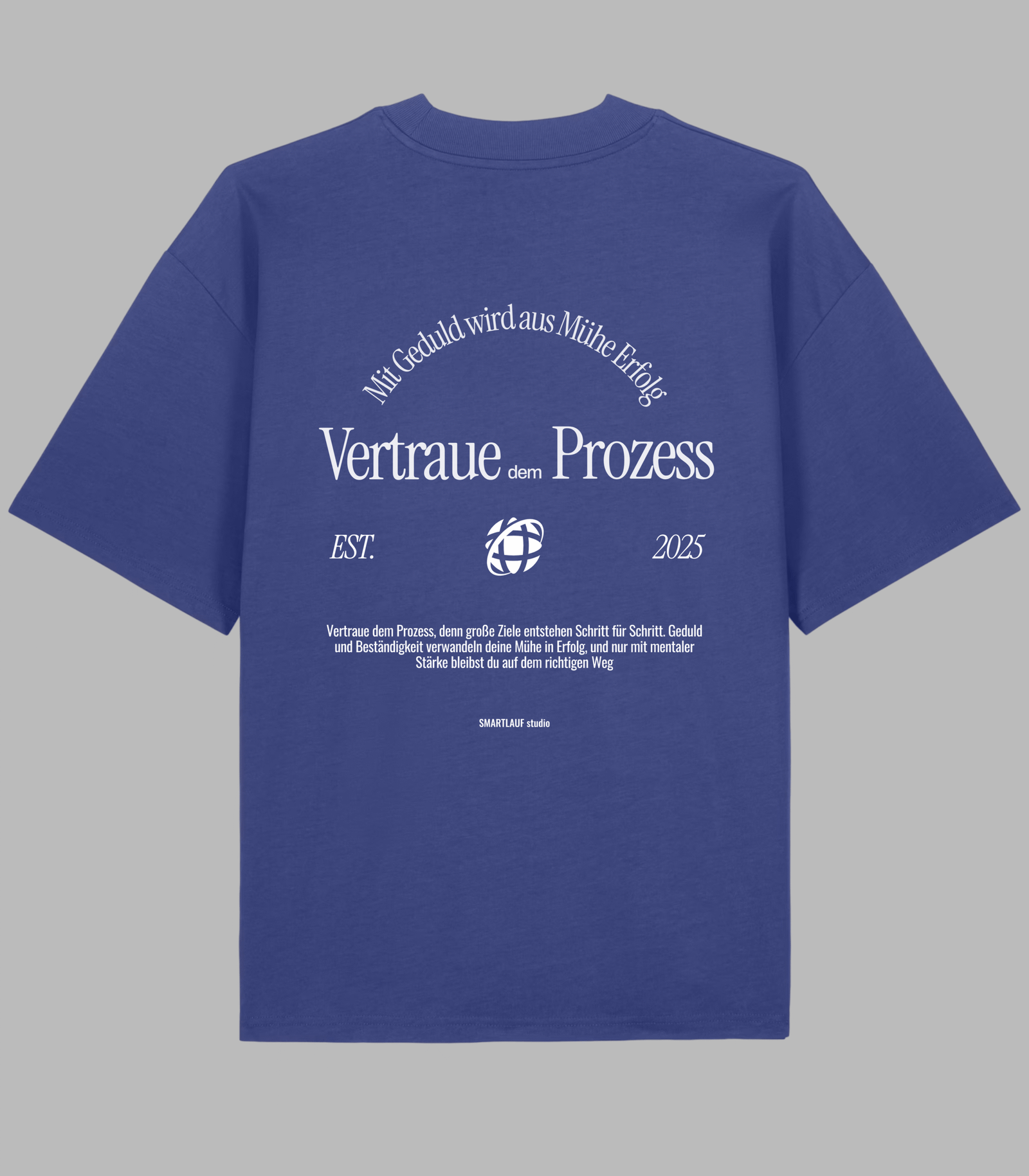 Red Minimalist Quote Typography - Mental Health 1 Vertraue dem Prozess Organic Oversize T-Shirt – Bild 1