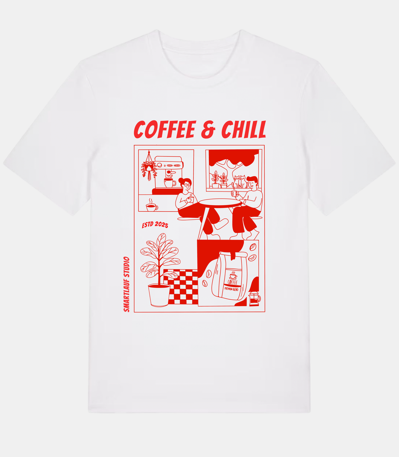 Coffee and Chill Coffee & Chill Organic Regular T-Shirt – Bild 1