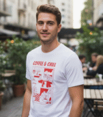 Coffee & Chill Organic Regular T-Shirt – Bild 2